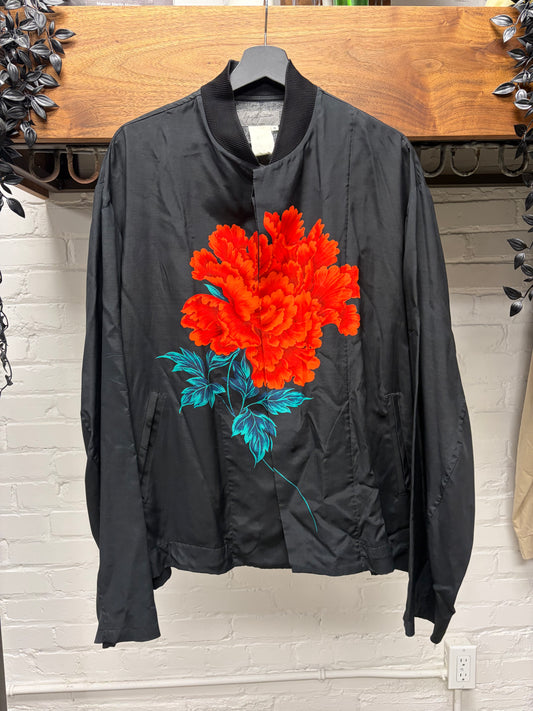 SS1996 Yohji Yamamoto Pour Homme ‘Rose’ Silk Bomber Jacket