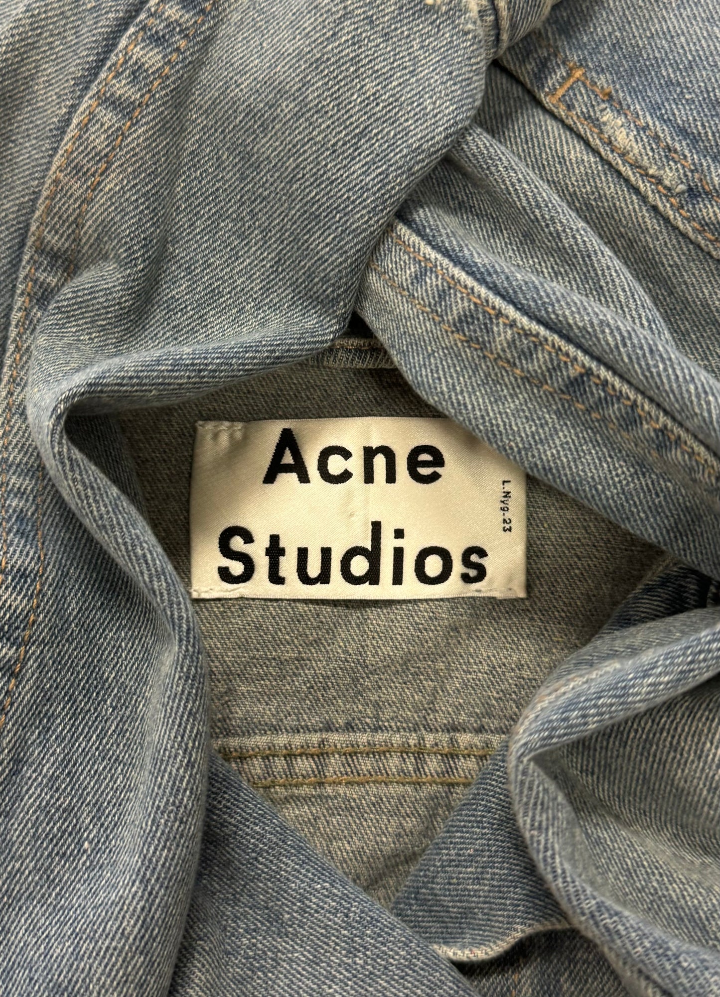 Acne Studios Distressed Blue Denim Jacket