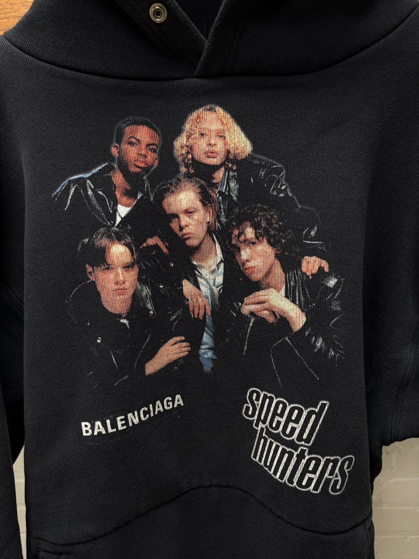 AW2018 Balenciaga ‘Speedhunters’ Heavyweight Terry Cotton Pullover Hoodie