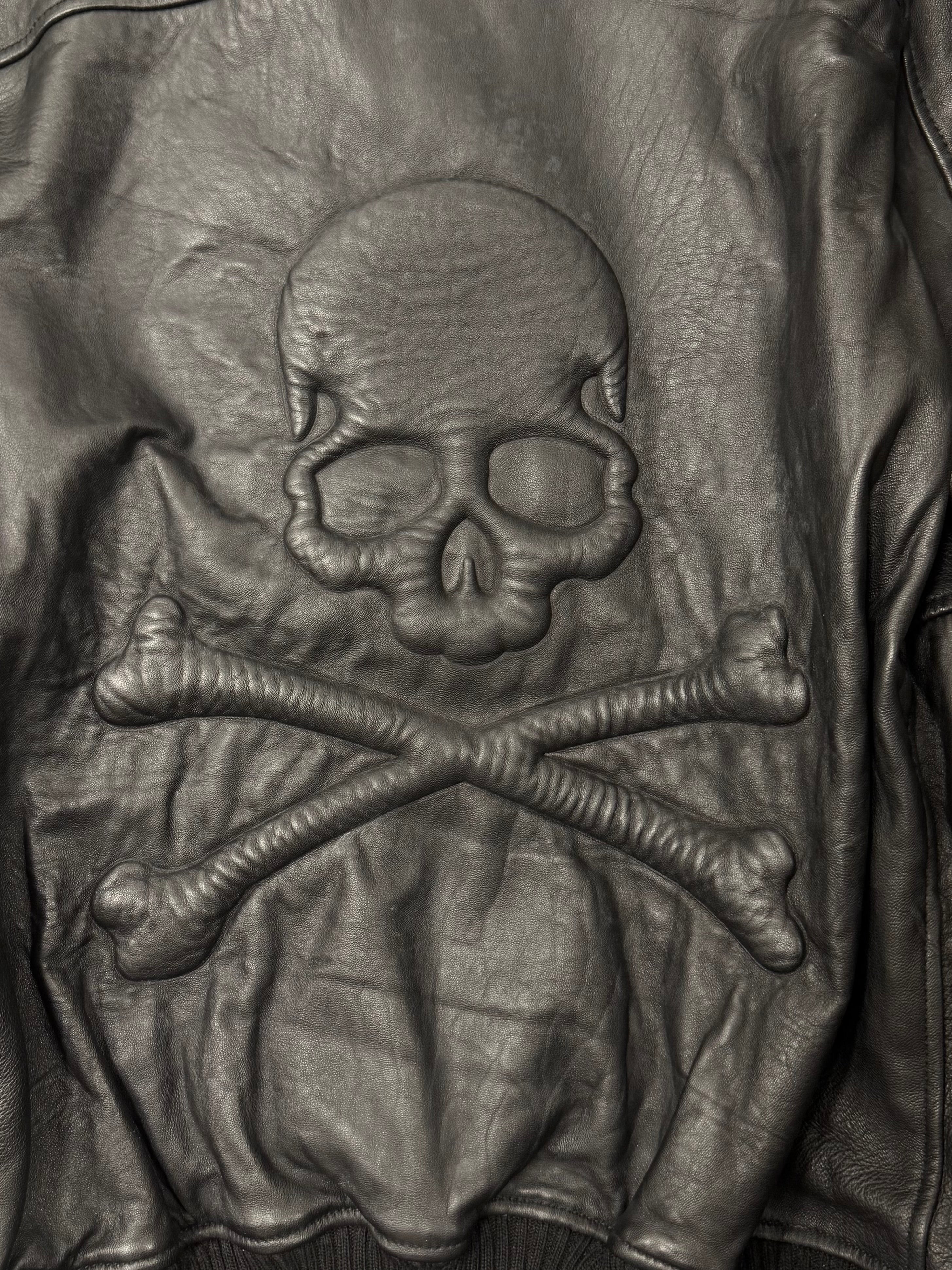 Mastermind Japan Embossed 'Skull Logo' Calfskin Leather