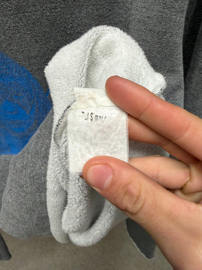 SS2003 Raf Simons Consumed ‘Penelope’ Blue/Grey Raw Hem Hoodie