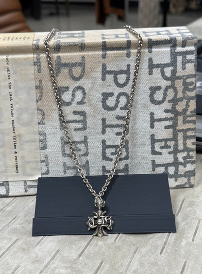 Chrome Hearts ‘CH Logo’ 925 Silver Cross Pendant