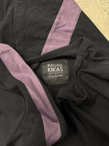 Yohji Yamamoto Panelled Purple Cutout Shirt