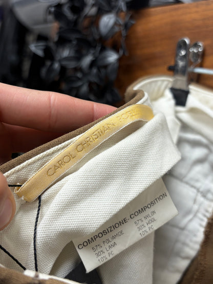 AW1997 Carol Christian Poell Camel Wool Riding Trousers