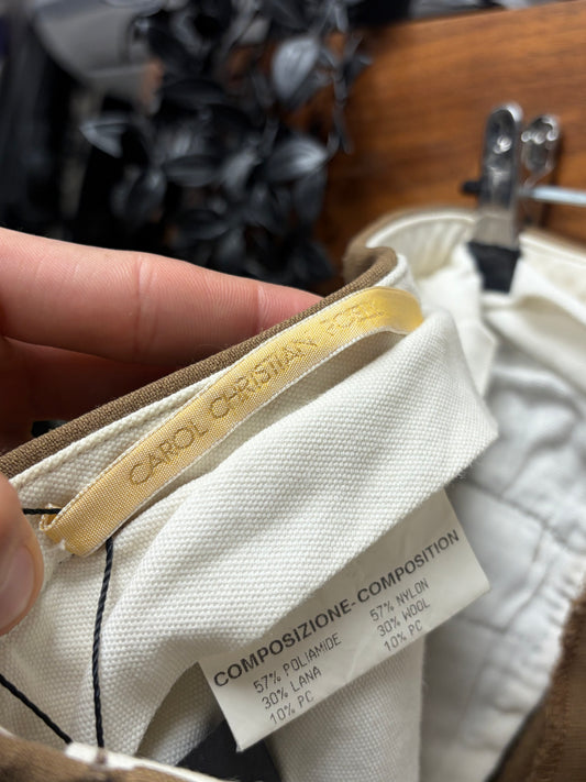 AW1997 Carol Christian Poell Camel Wool Riding Trousers