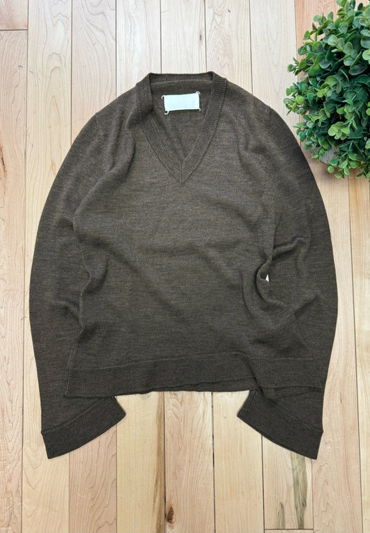 2004 Maison Margiela ‘Blank Tag’ V-Neck Knit Sweater