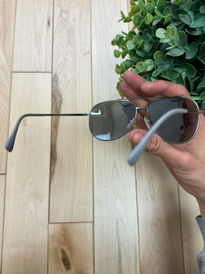 Prada Sport Silver Tint Aviator Sunglasses