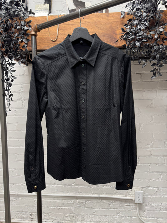 SS2009 Gucci ‘Micro Monogram’ Black Button Up Shirt