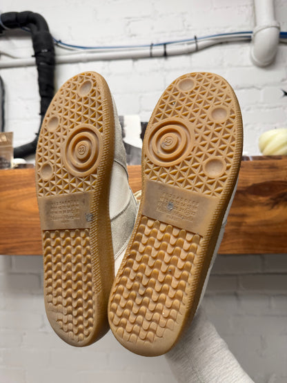 Maison Margiela G.A.T. White Leather/Gum Sole Low Top Sneakers