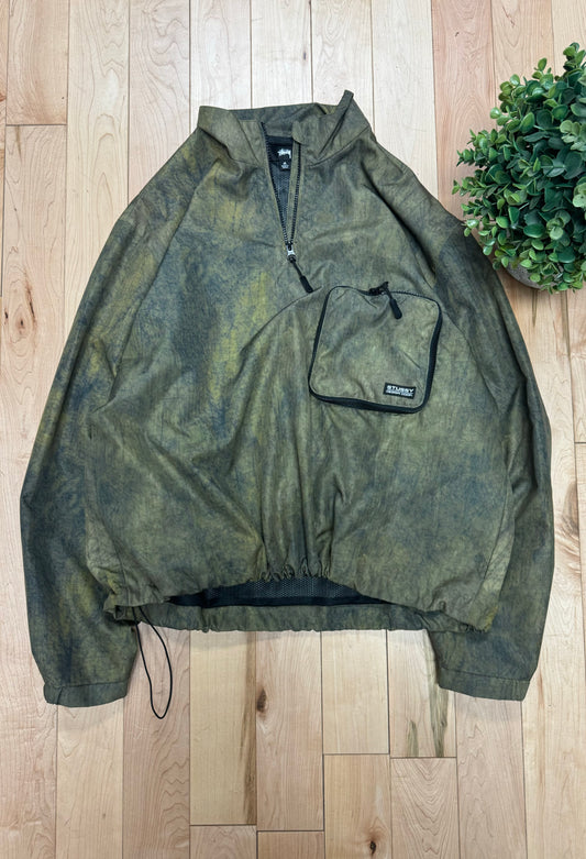 Stussy Cargo Pocket Quarter Zip Pullover Jacket