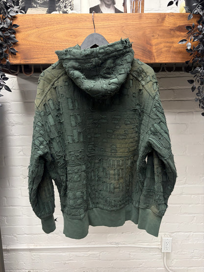 SS2022 Givenchy by Matthew Williams Boro Distressed Patchwork Hoodie