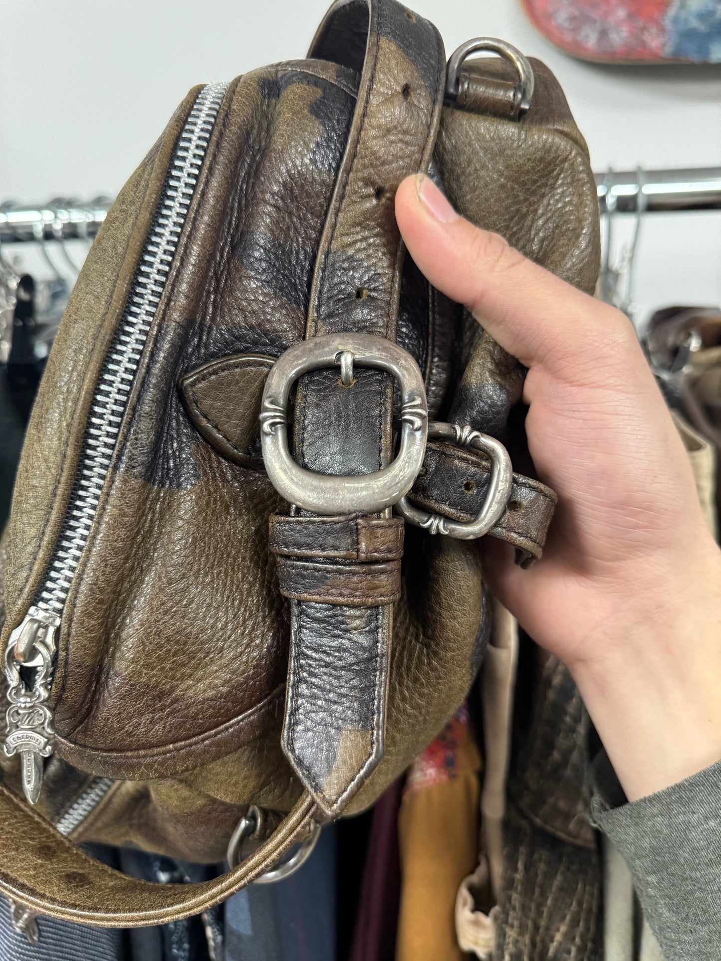 Chrome Hearts ‘Snat Pack’ Camouflage Leather Side Bag