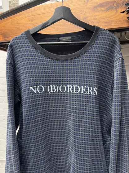 AW2015 Undercover ‘No Borders’ Plaid Crewneck Sweatshirt