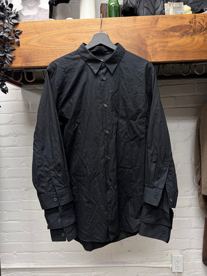 2019 Comme Des Garçons Black ‘Triple Sleeve Cuffs’ Button Up Shirt