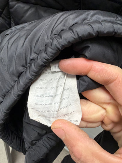 Miu Miu Padded Black Cropped Down Fill Puffer Jacket with Stow Hood