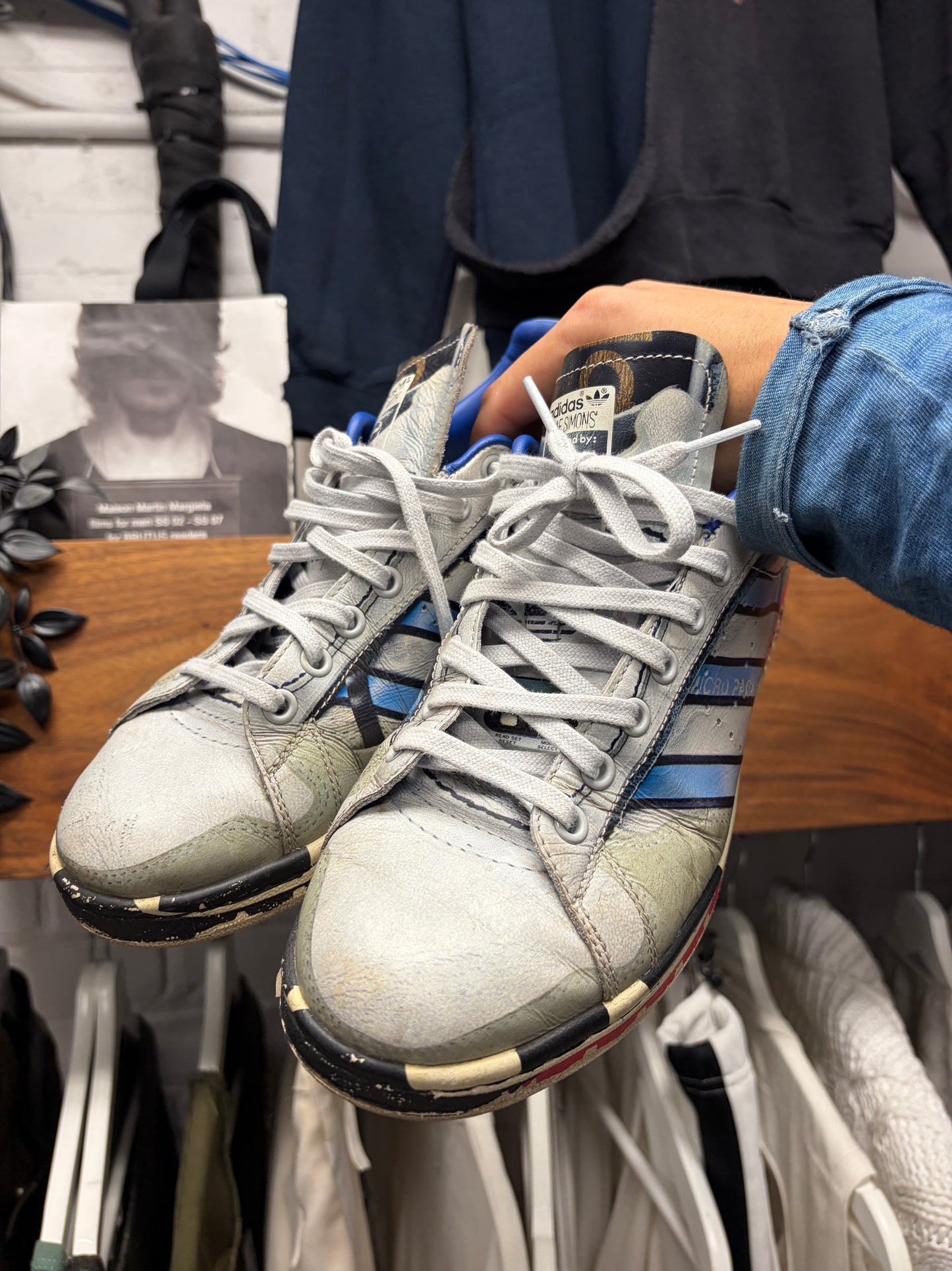 Raf Simons x Adidas ‘Micropacer’ Stan Smith Leather Low Top Sneakers