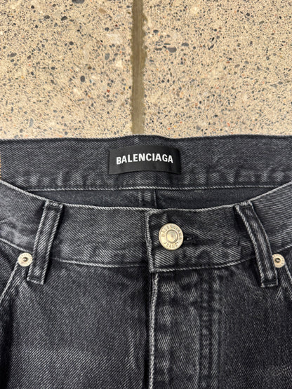 2021 Balenciaga ‘Washed Grey’ Organic Twill Denim