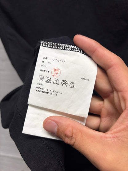 2003 Comme Des Garçons 'Language Corruption' Black Cotton Tank Top