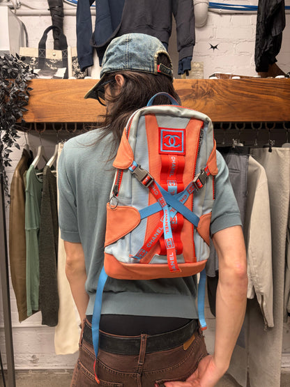 SS2002 Chanel Sport ‘Powder Blue/Orange’ Backpack