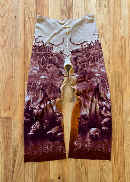 Spring Summer 2001 Jean Paul Gaultier ‘Satan’ Full Print Mesh Pants
