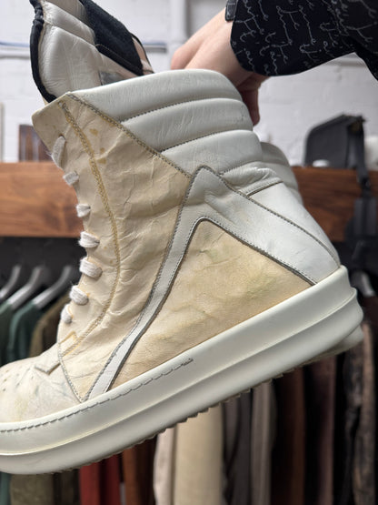 Rick Owens ‘Cracked’ Deerskin Leather Geobaskets