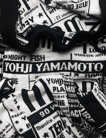 Spring Summer 2021 Yohji Yamamoto x ‘Marquee Club’ Jacquard Shorts