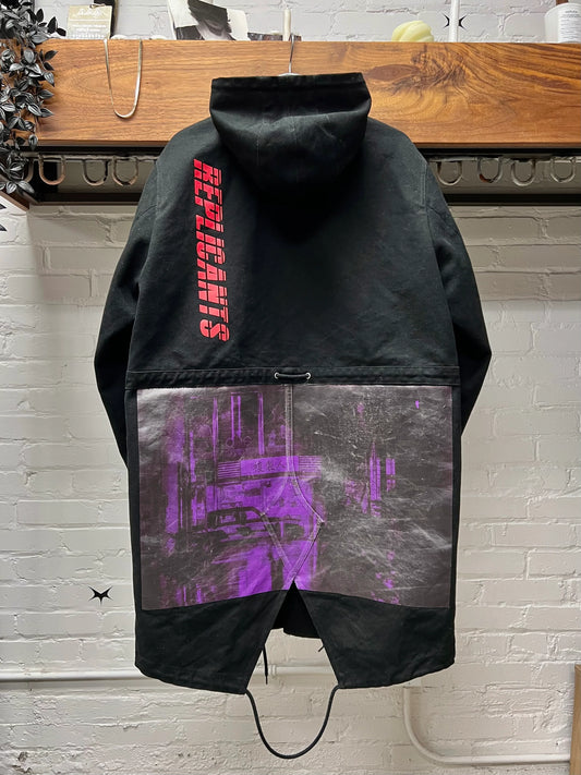 SS2018 Raf Simons ‘Replicants’ Black Fishtail Parka