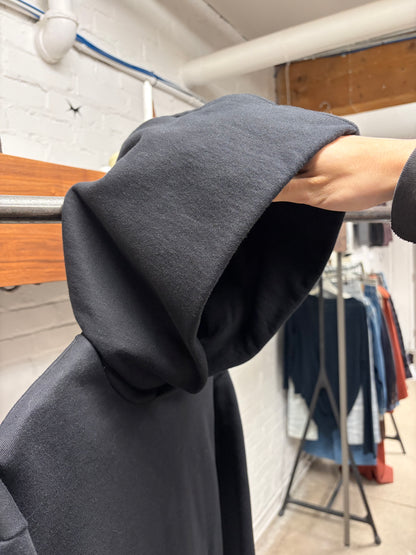 Acne Studios Heavyweight Black Cotton Minimal Hoodie
