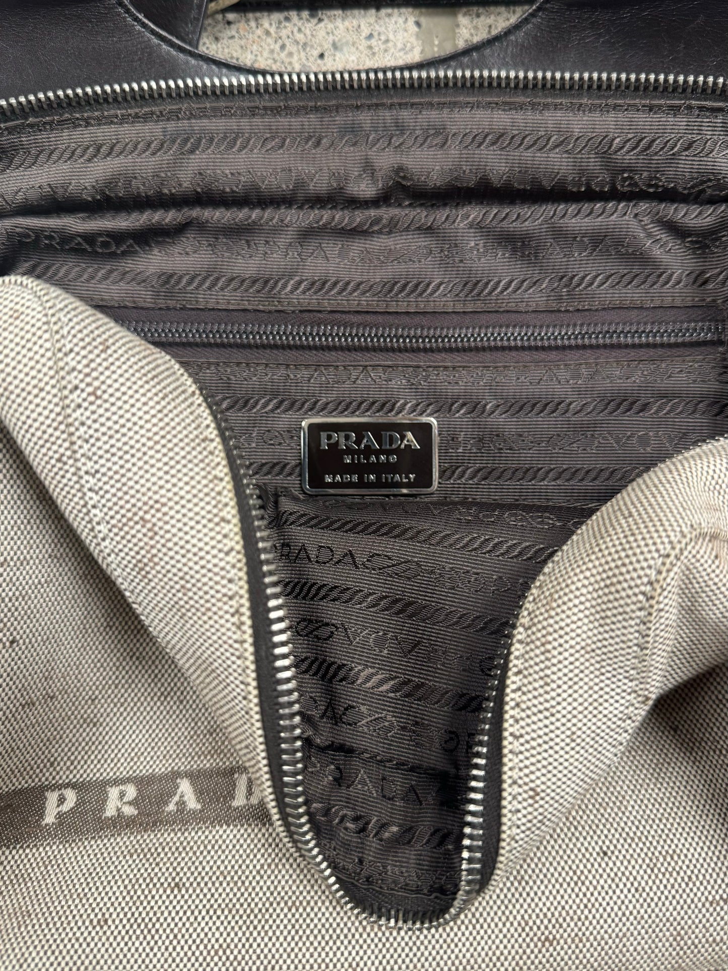 AW1999 Prada Sport Leather/Canvas Chest Rig