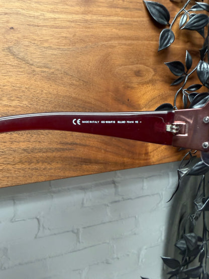 Gucci Purple ‘Studded’ Rimless Monogram Sunglasses