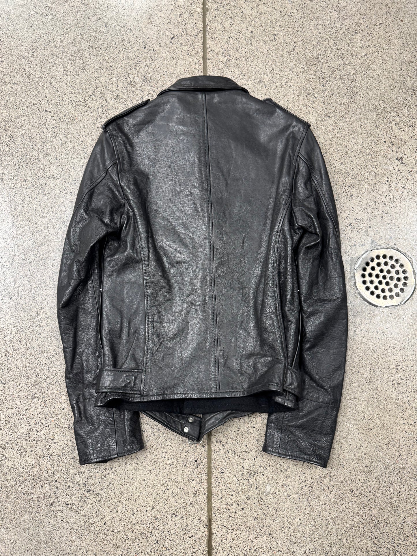 Vintage Yohji Yamamoto Y’s ‘Horse Hide’ Belted Leather Jacket