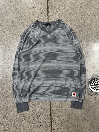 Undercover Striped ‘Peacebuilder’ Patch Long Sleeve Shirt