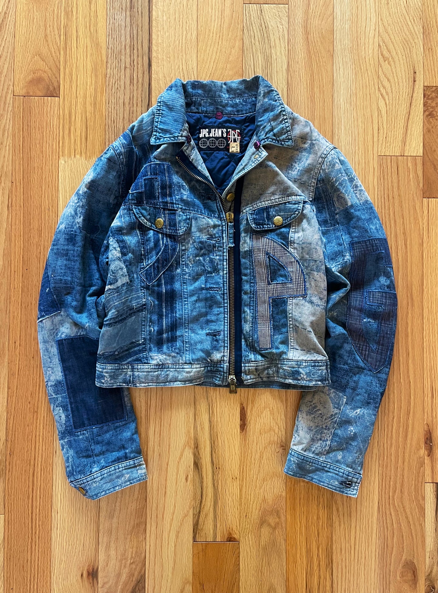 90s Jean Paul Gaultier ‘JPG Jeans’ Patchwork Denim Jacket