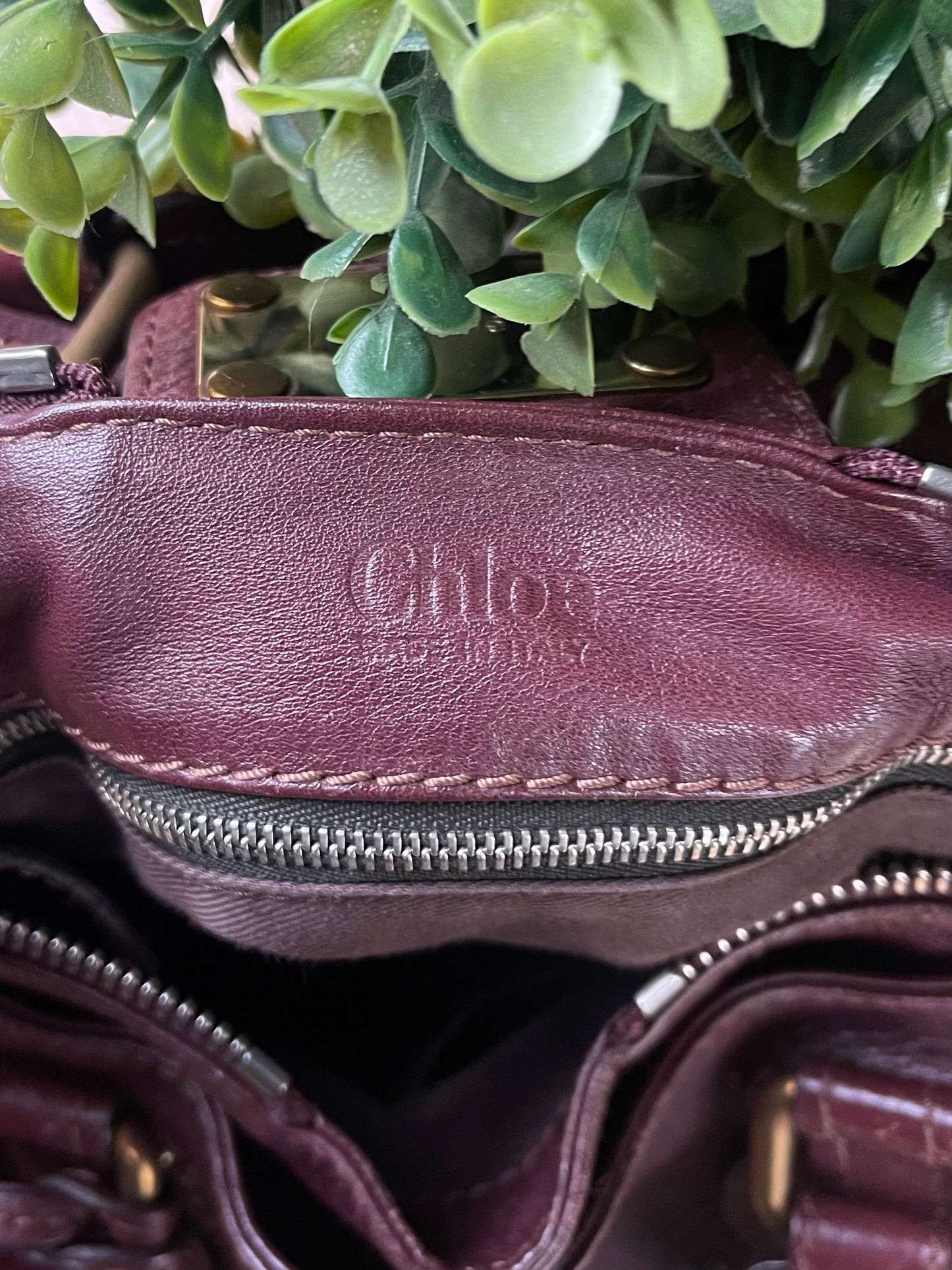 Chloe ‘Paddington’ Oxblood Red Leather Lock & Key Shoulder/Top Handle Bag