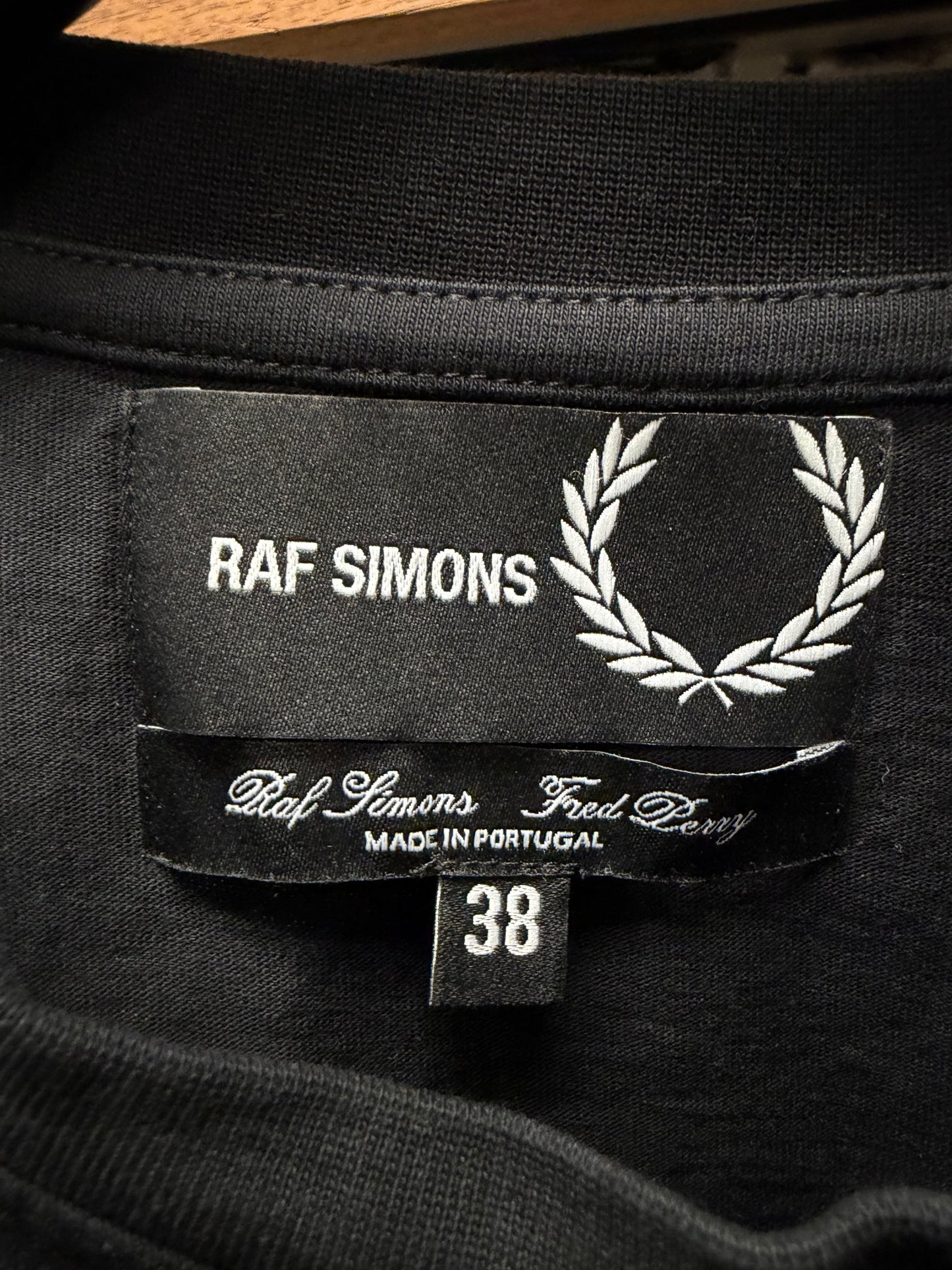 Raf Simons x Fred Perry ‘Gaffer Tape’ Black Logo T-Shirt
