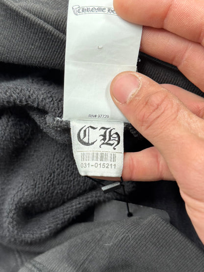 Chrome Hearts ‘Paper Jam’ Leather Cross Patch Hoodie