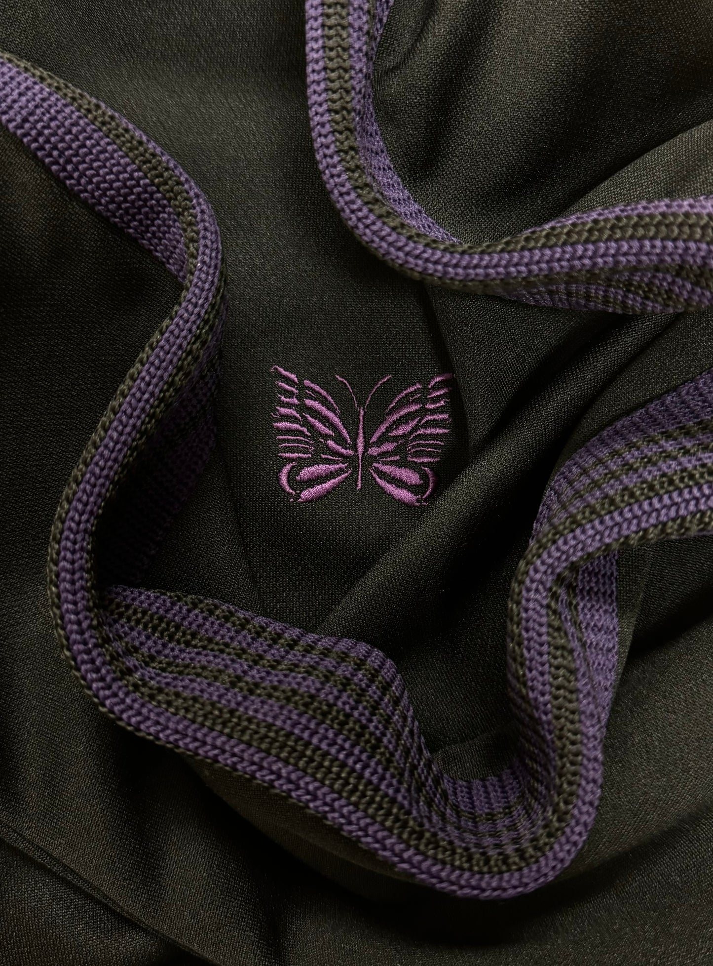 Needles Purple/Black Striped Track Jacket