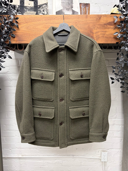 Lemaire Heavyweight Dark Brown Wool ‘Hunting’ Jacket