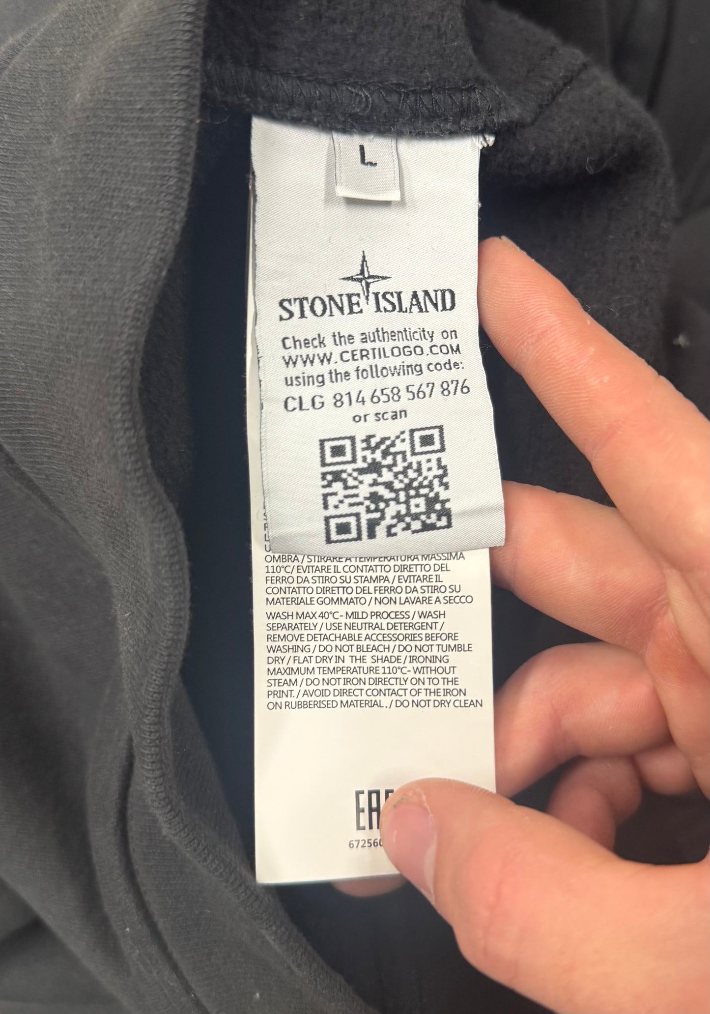 AW2017 Supreme x Stone Island Reflective 3M Pullover Hoodie