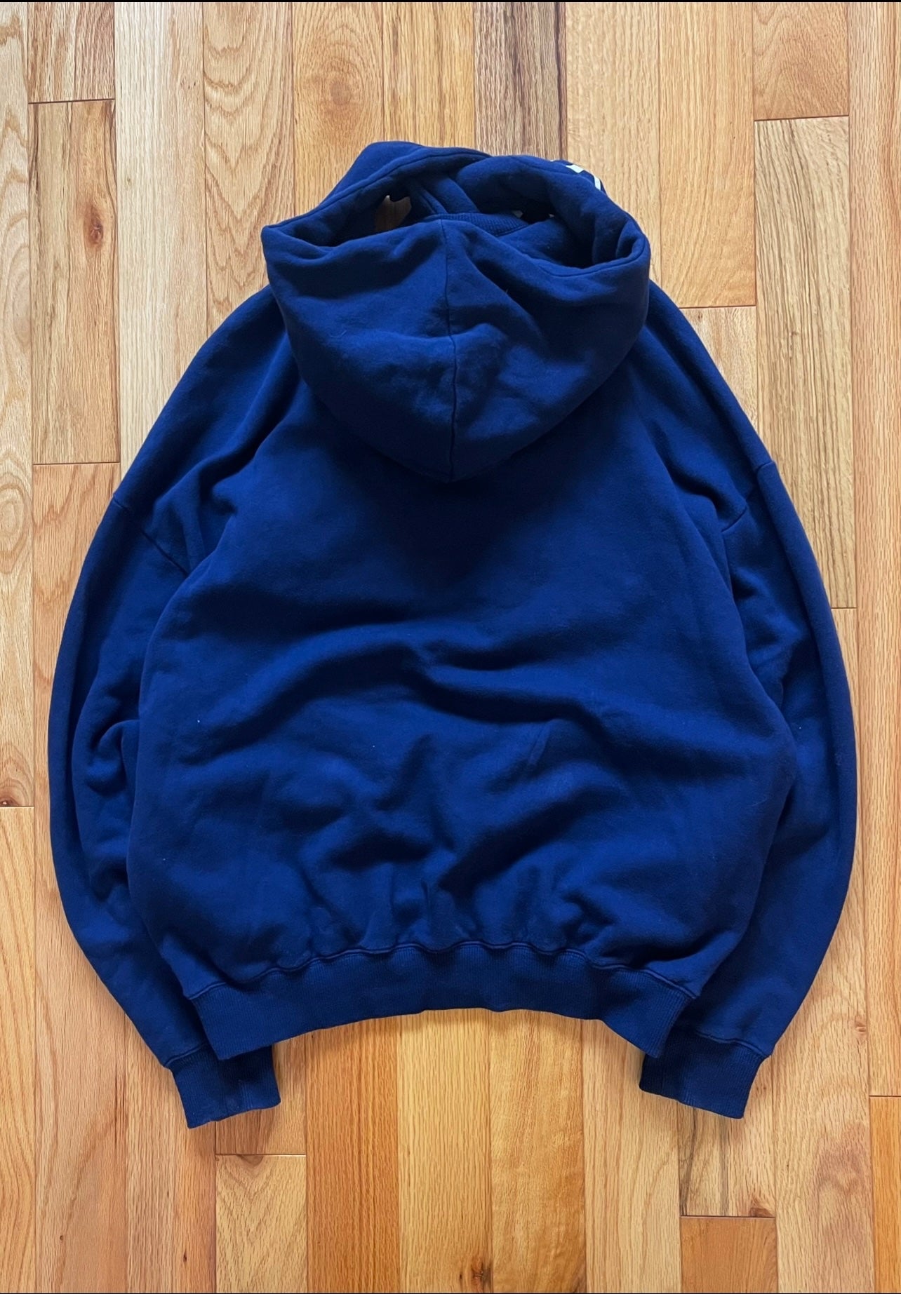 Spring Summer 2023 Kapital ‘Scarf Hood’ Varsity Logo Pullover Sweater.