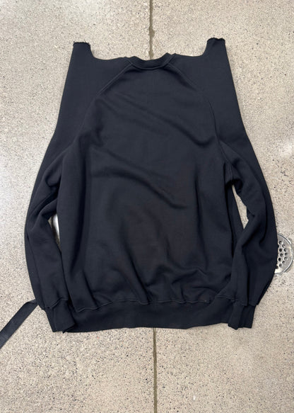 SS2024 Rick Owens ‘Lido’ Tec Shoulder ‘Padoga’ Horned Sweatshirt