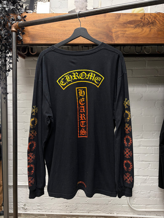 Chrome Hearts ‘Gradient Logo’ T-Bar Long Sleeve Shirt