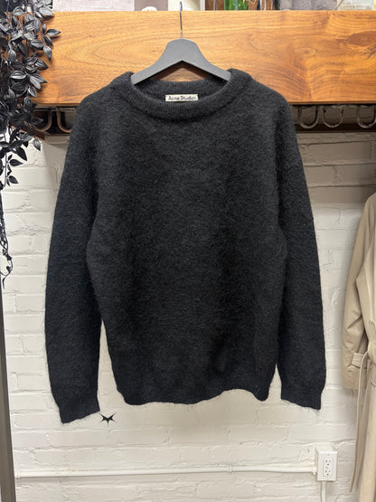 Acne Studios Black Mohair Knit Sweater
