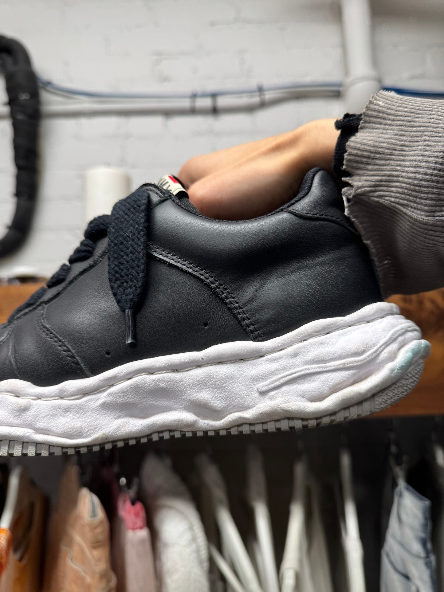 Mihara Yasuhiro ‘Melted’ Leather Low Top Sneakers