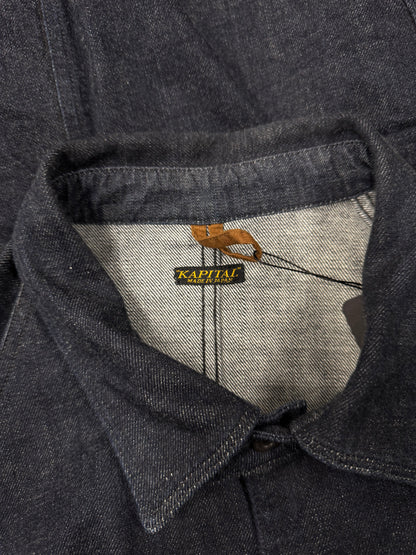 Kapital Raw Blue Denim Oversized ‘Chore’ Jacket