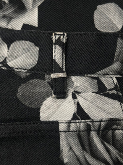 SS2018 Dior Homme ‘Rose Print’ Unaltered Black Skinny Denim