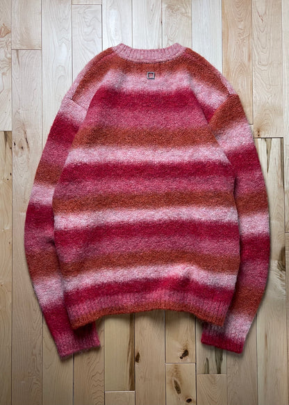 Wooyoungmi Pink Striped Wool Knit Sweater