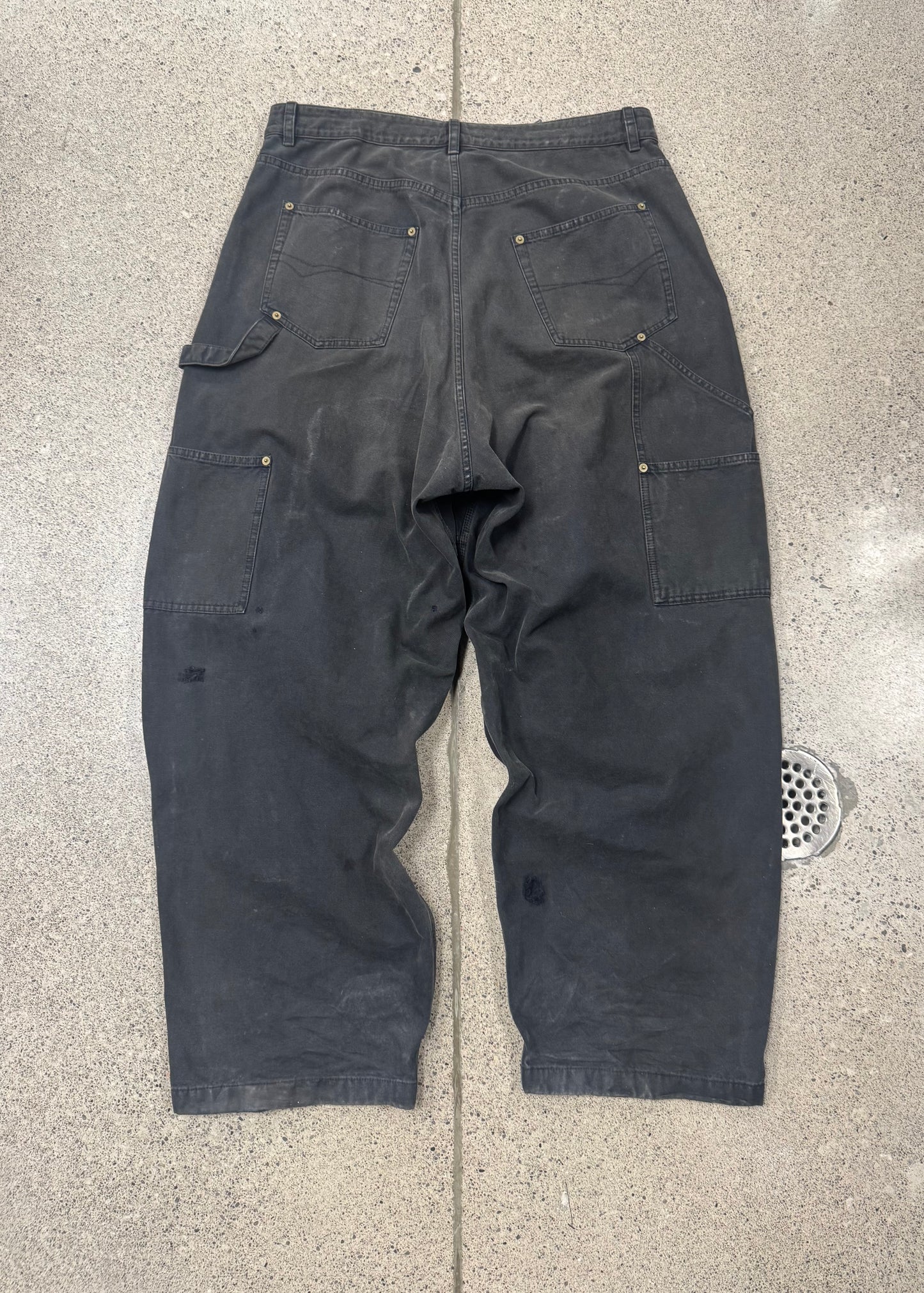 AW2024 Balenciaga Double Knee ‘Thrashed’ Carpenter Denim