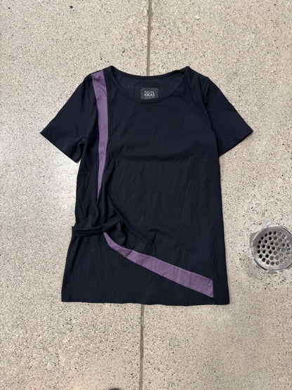 Yohji Yamamoto Panelled Purple Cutout Shirt