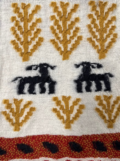 AW2024 Kapital Frayed Wool ‘Gabbeh’ Scarf